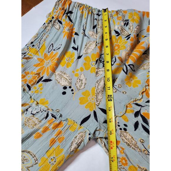 Angie NEW Womens Small Wide Leg Jumpsuit Boho Tiered‎ Floral Tiered Hippie - Picture 12 of 13